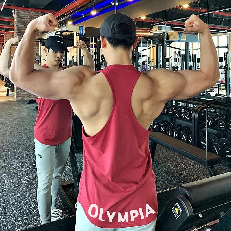 Mens Summer Cotton Casual Tank Top Sleeveless Shirt Sportswear Stringer Gym Fitness Clothing Running Vest Singlet Undershirt 240819