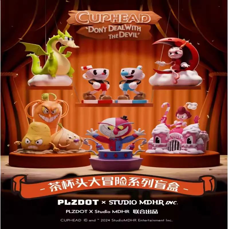 Cupheads Adventures Series Blind Box Toys Mystery Game Peripherals Cute Model Birthday Gif W250213-image-1044450215