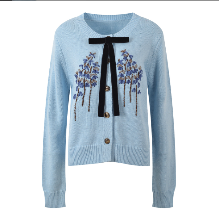 8000 2024 Pull de luxe d'automne Pull de créateur de créateurs marque même style pull blanc perles noir