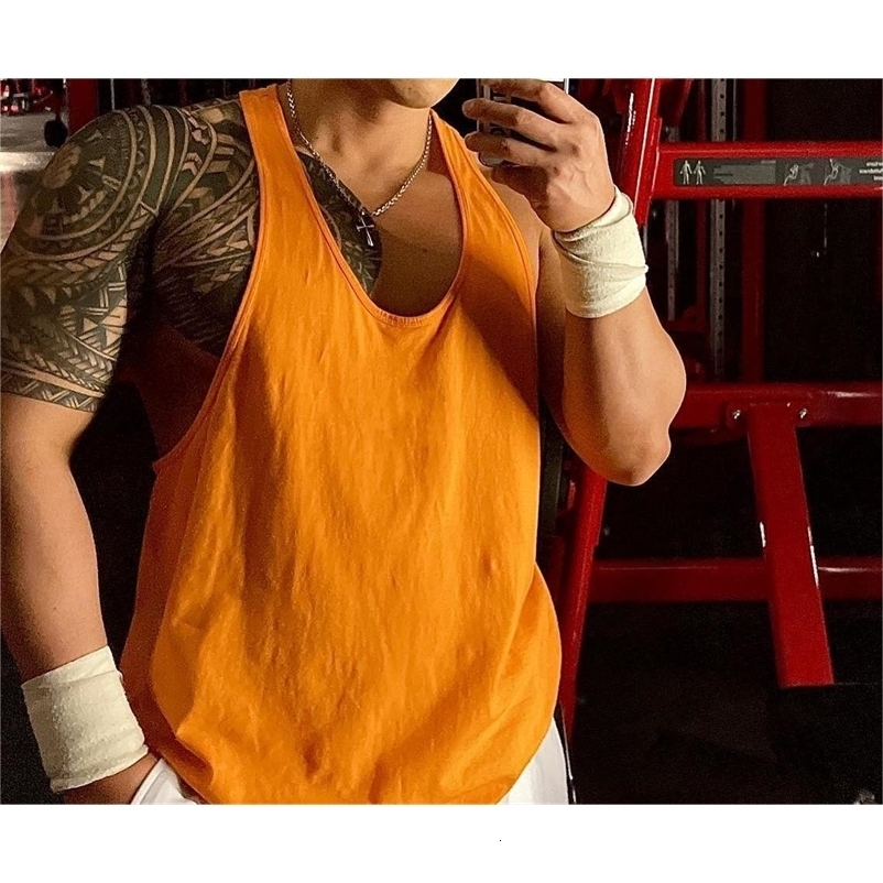 Summer Mens Bodybuilding Tank top Gyms Fitness sleeveless tshirt Male Cotton clothing quickdry Singlet vest Undershirt Hombre y240819