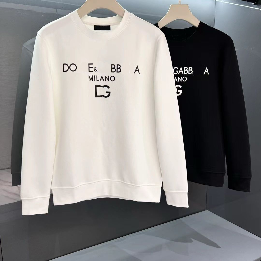 Sweatshirt homme designer pull-over coton premium grande taille imprimé col rond tendance confortable