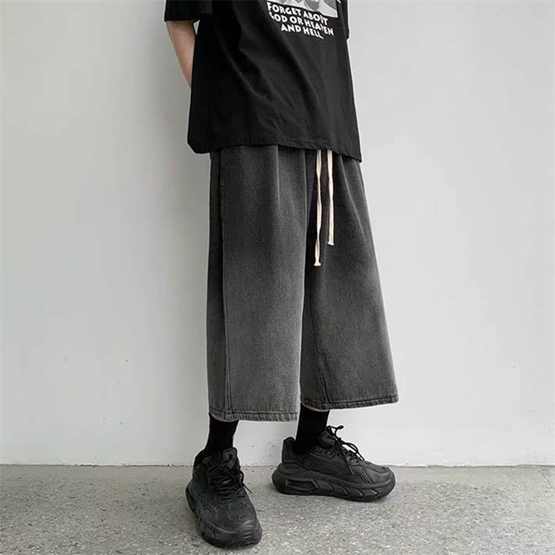 Shorts For Men Trendy MenS Denim Summer Wide Jeans The Most Fashionable Short Masculino y240820