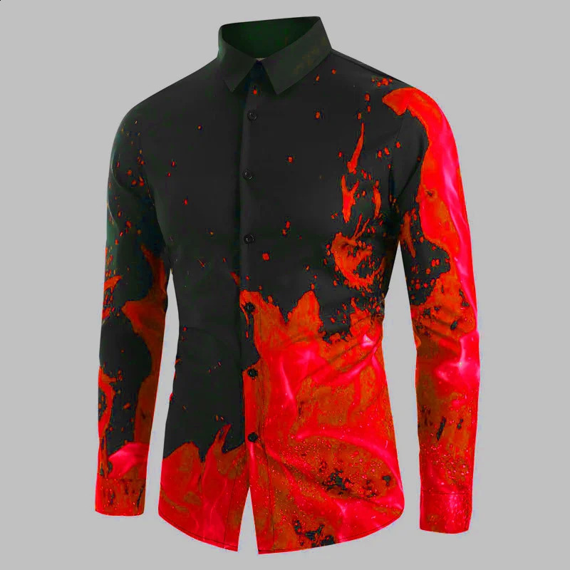 Mens splash ink abstract fashion casual outdoor party mens top comfortable soft high-quality T-shirt plus size 240821