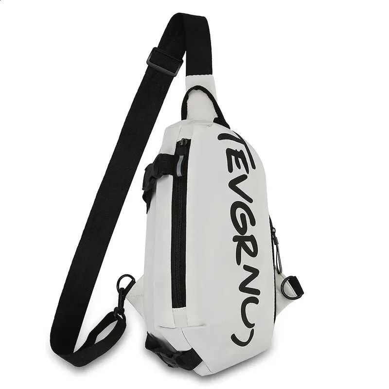Autumn and Winter Nylon Chest Bag Trendy Fashionable Womens Shoulder Sports Leisure Mens Oblique Straddle 240820Z