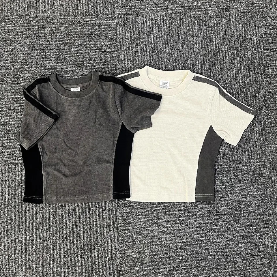 Fashion Cotton Women T-Shirts Slim Crop Top Retro Casual Tee Top Streetwear Sexy Tops Summer Casual Gothic 90s Vintage Clothes 240821