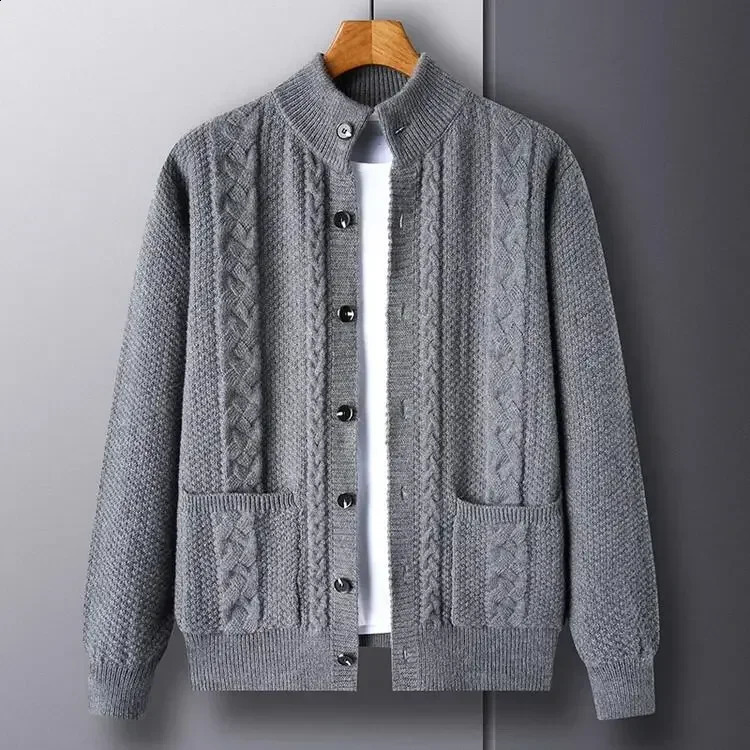 Cardigan à aiguille d'automne / hiver en laine Pull en tricot 240821