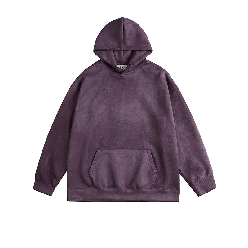 Sweats à capuche actifs classiques pour les hommes Sweatshirts Sweats Sweats Couleur Couleur Suede à capuche Abus sweat à sweat Baggy Strereet 24