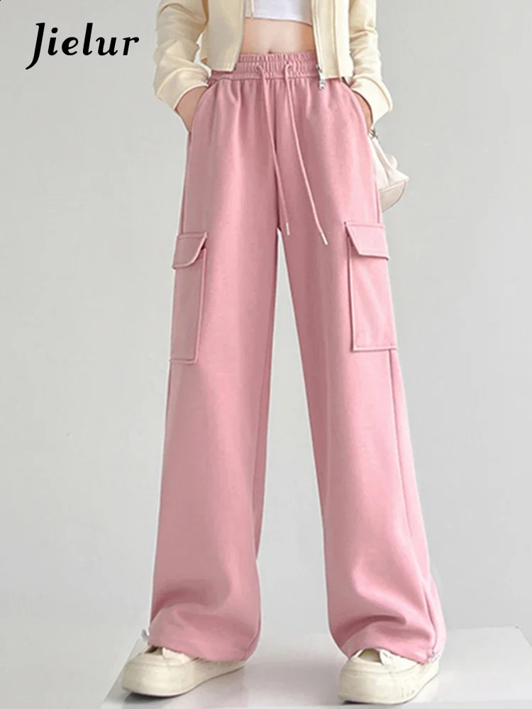 Jiellur américain vintage pantalon de cargaison droite lâche