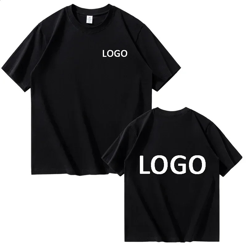 Customized Printed Mens and Womens Tshirts Loose Casual Clothing Fashionable Short Sleeved Personalized Street 240820