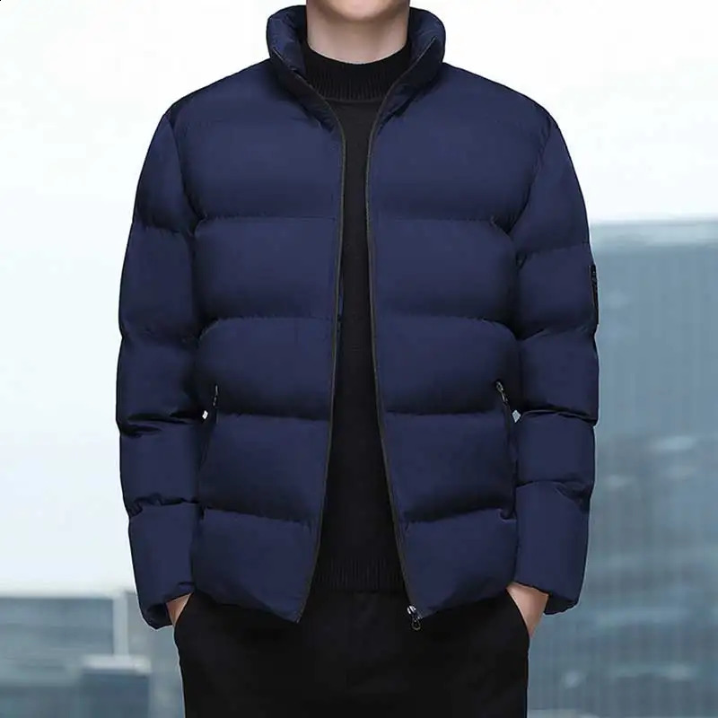 Automne Hiver Classic Veste hommes pelues épaisses parka chaude pain à vent en vrac manteau décontracté mâle 240821