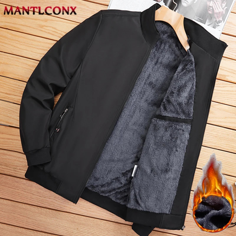 L3XL Thicken Winter Jacket Men Thermal Warm Jackets for Mens Coats Business Stand Collar Fleece Parkas Man Outerwear 240826