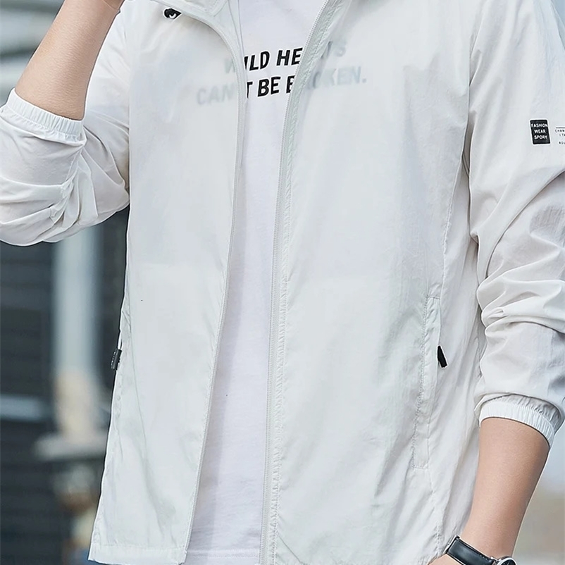 Sunscreen Coats Mens Jacket Breathable Sports Waterproof Summer UV Protection Outdoor Fishing Skin Coat y240820