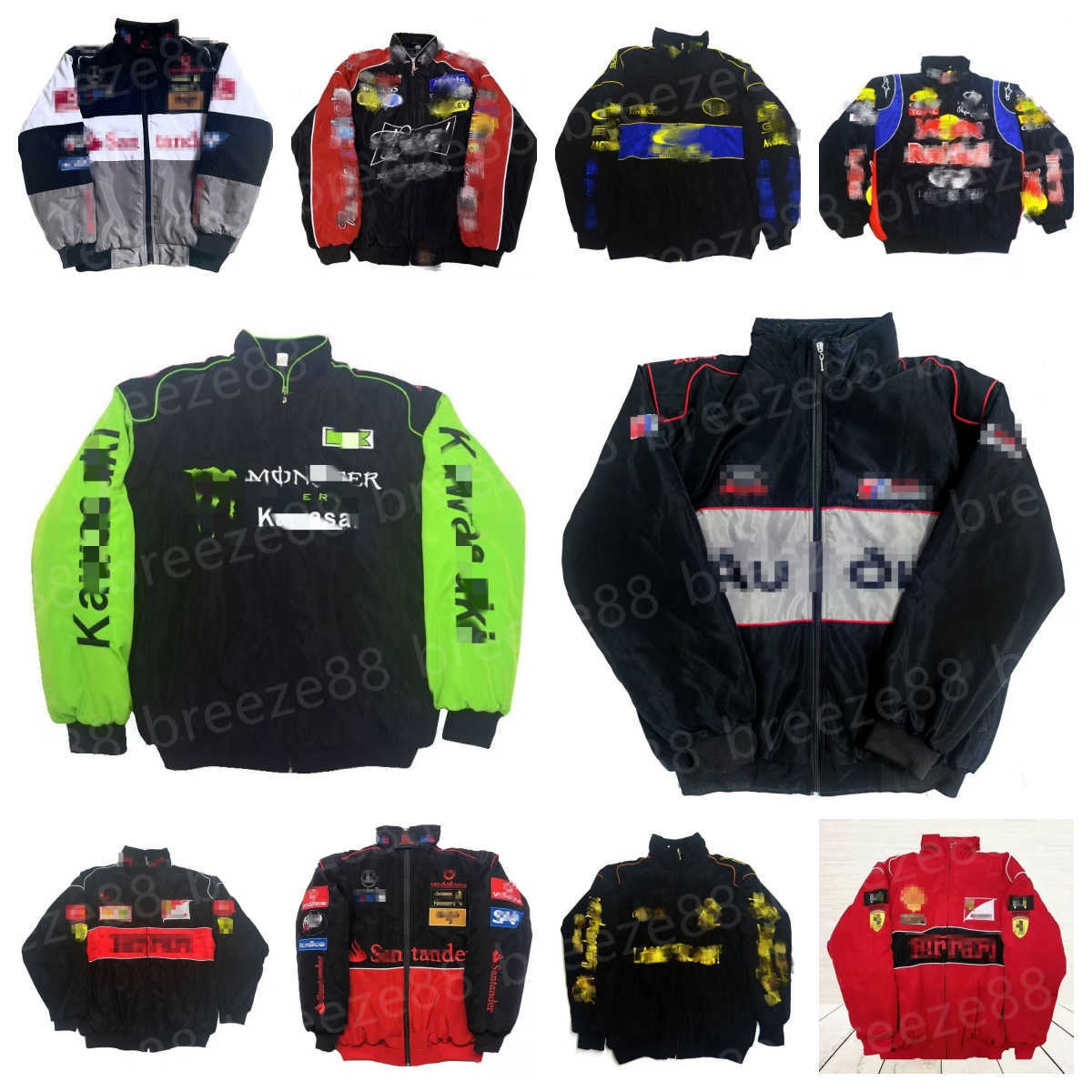 Men's Jackets F1 FormulaRacing Hoodies Winter Vintage American Style Jacket Cycling Team Series F1 Coat Motorcycle Baseball Suit Outdoor Win