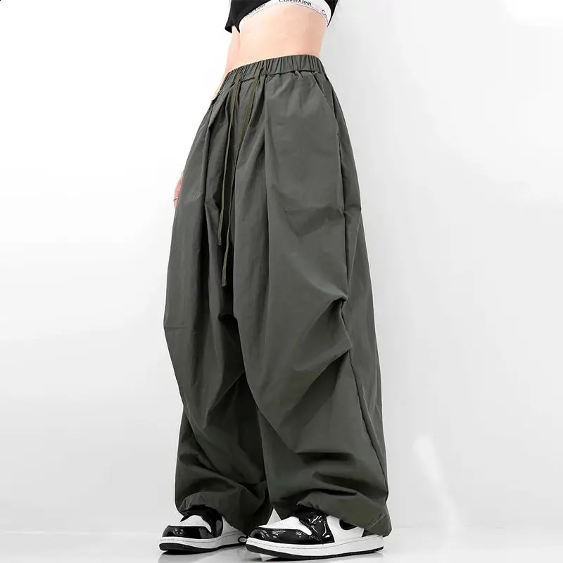 American Street Dance Hip Hop Séchage rapide Pantalon de cargaison Jazz Femmes Solie High Pocket Loose Loos