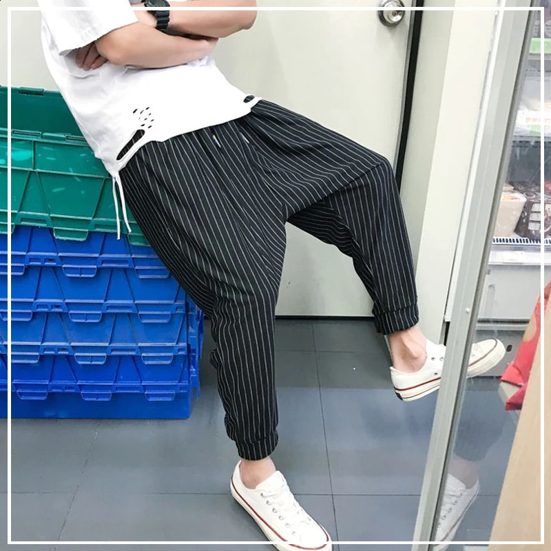 2024 Spring and Autumn Trend Korean version of hip-hop style brushed high waisted low crotch loose oversized rabbit pants 240822