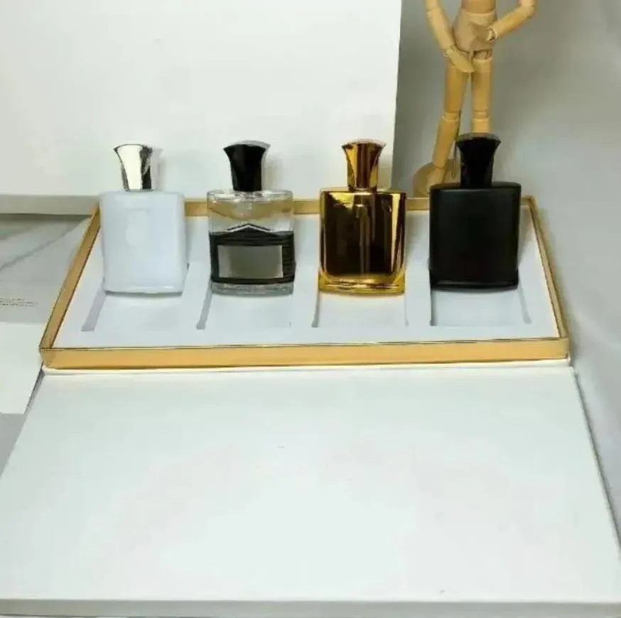 Top Perfume Set 30ml 4pcs Fragrance Long Lasting Smell Eau De Parfum High Quality EDP Men Woman Cologne Spray Women Intense Fragrance