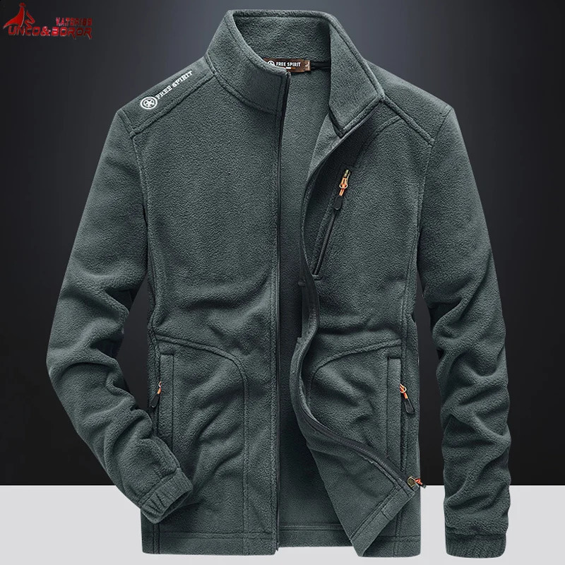 Winter bomber jacket mens tactical soft shell wool hiking jacket street clothing tourism mountain military camping jacket mens clothing 240821