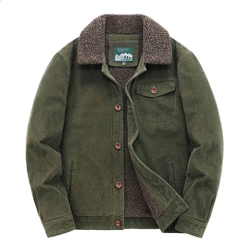 Veste pour hommes d'hiver veste en velours côtelé et manteaux