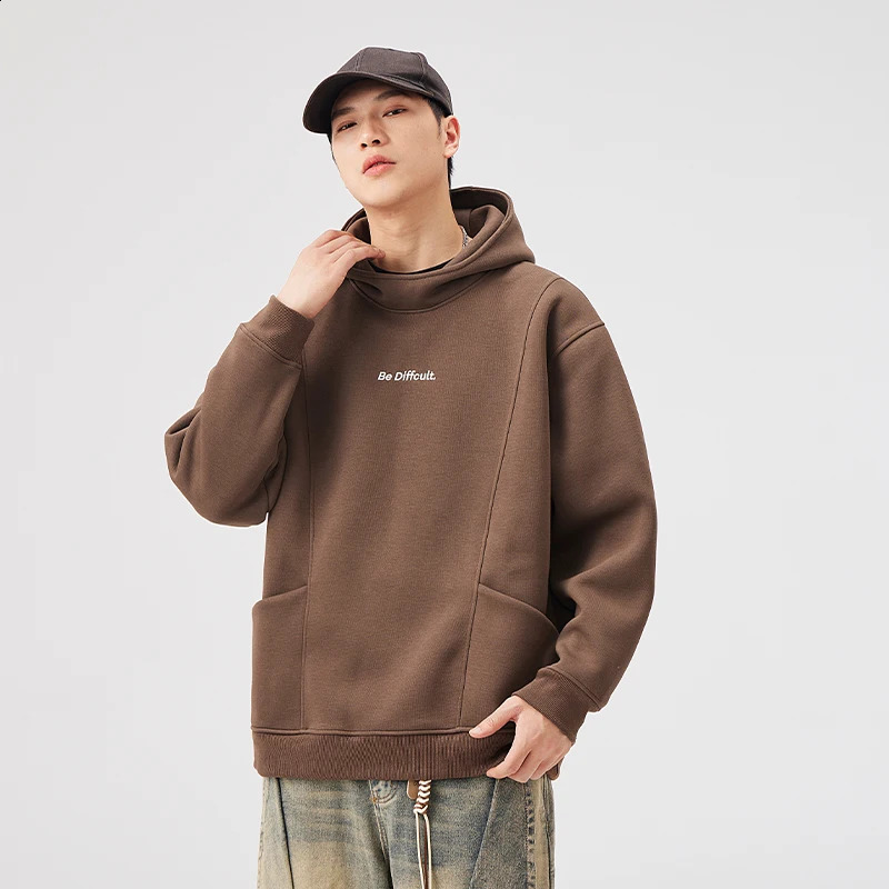 Pull à capuchon pour hommes Automne / lettre d'hiver LETTRE DE TRENCE DE LA POCKET LOBE POCKET COSTRICE CASCOST CASSE