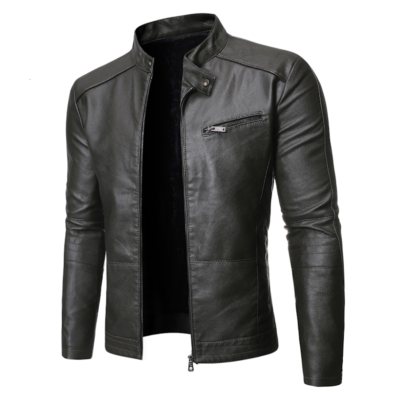 PU casual leather jacket mens spring autumn coat motorcycle ultra-thin fit coat mens black blue plus size S-3XL 240821