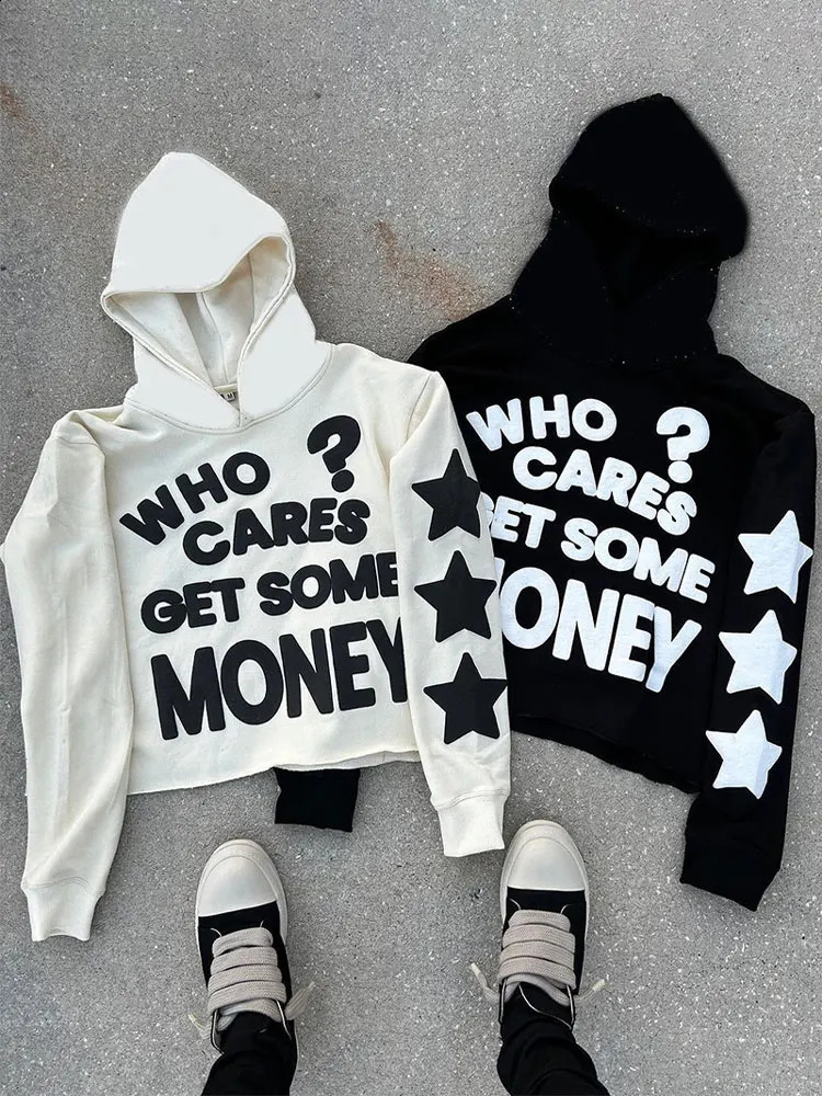 Y2k Retro Printed Hoodie Male Fashion Loose Oversized Hooded Sweatshirt Gothic Streetwear Mens Sports Gyms Pullover Hoodies 240821