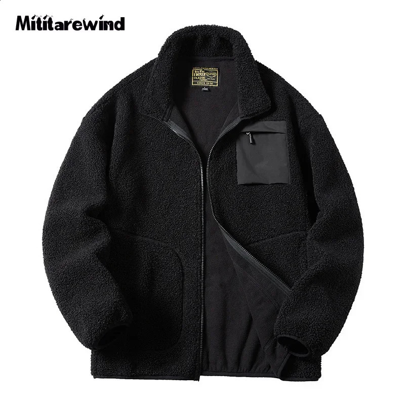 Autumn and winter cashmere jackets for men and women outdoor windproof and warm cashmere wool jackets unisex couple jackets large size S-4XL 2408