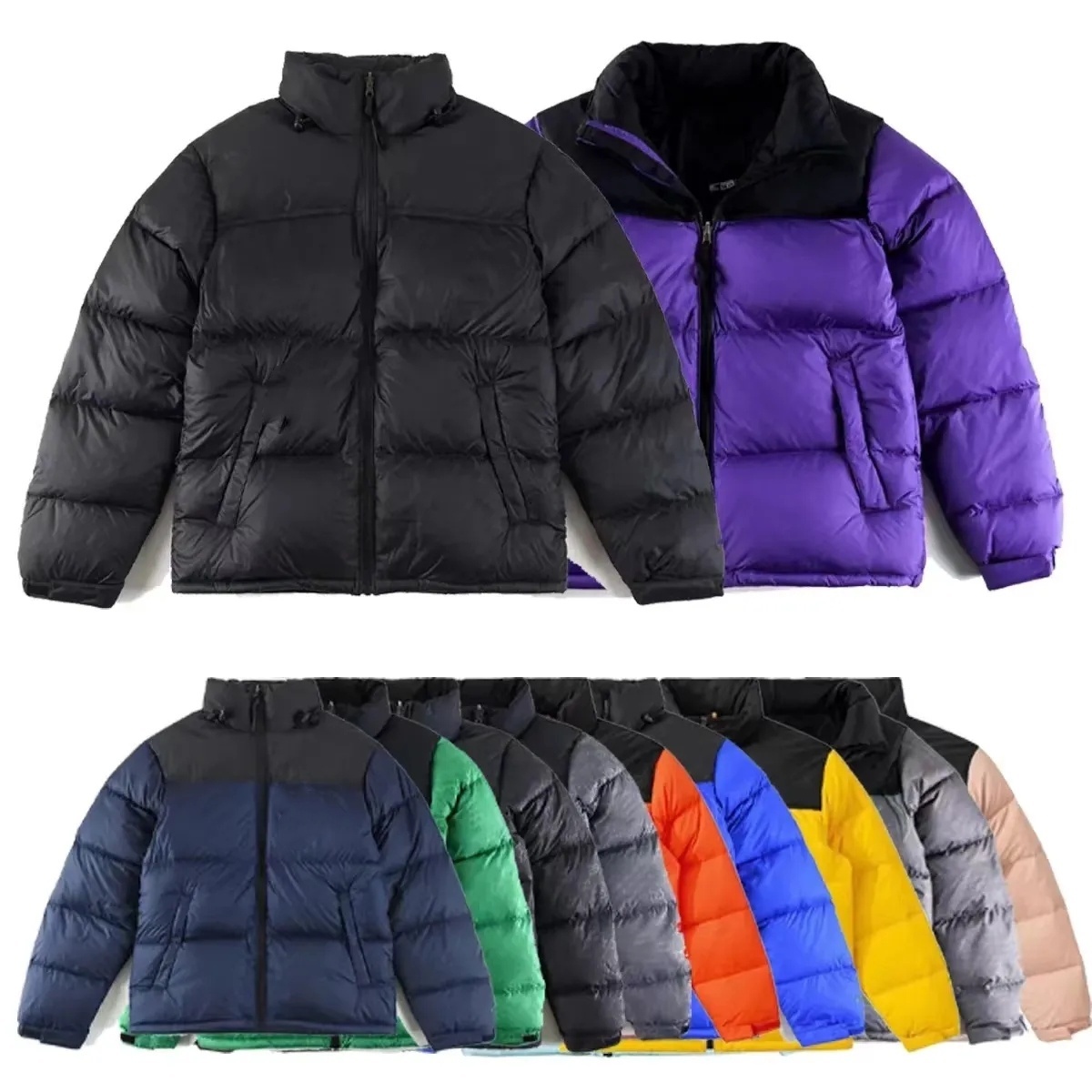 Mens winter Jacket Women splice Down hooded embroidery Down Jacket Warm Parka Coat Men Puffer Jackets Letter Print Outwear Multiple Colour