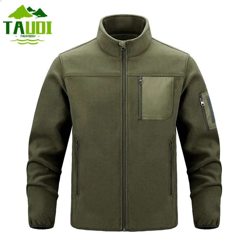 Spring Men Fleece Jacket Mens Tactical Casual Coat Autumn Outdoor Windproof Warm Outwear Climbing Jackets Male 240821