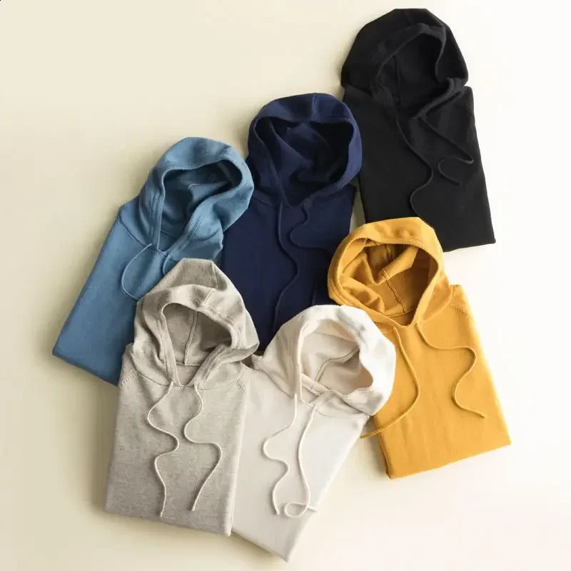 Les sweats à capuche d'automne et d'hiver pour femmes sporent un sweat à sweat en tricot à capuche lâche pull à sweat 240822