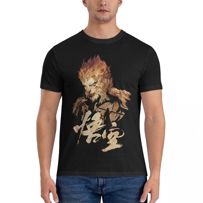 The Most Game Mens T Shirts Black Myth WuKong Novelty Tees Short Sleeve Round Neck T-Shirt 100% Cotton Gift Tops 240822