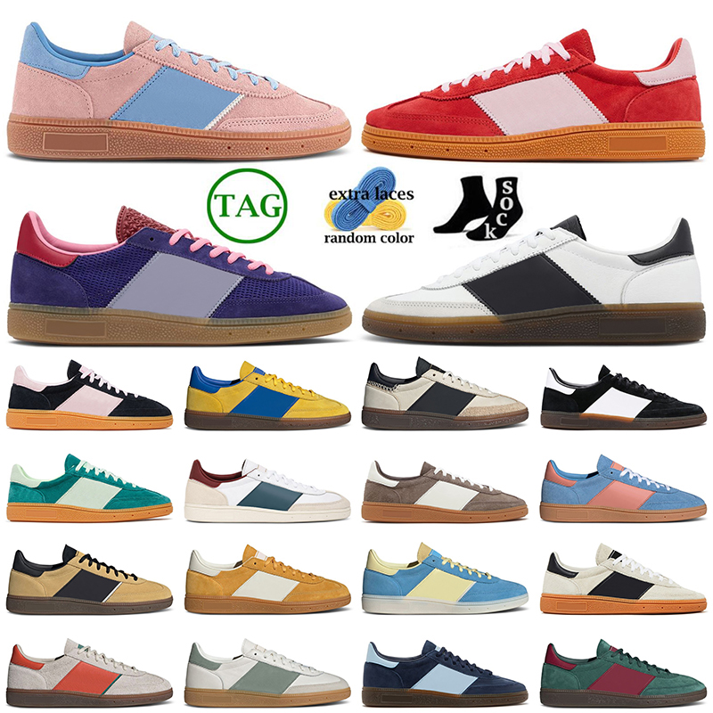 2024 Top Fashion Handballs Shoes Designer Mens Womens Pony Leopard Print Classic Collegiate White Black Gum Semi Green Spark Sneakers Trainers Sport