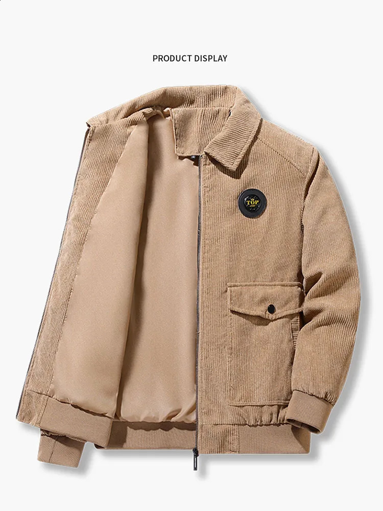 Wool coat mens 2024 wool jacket autumn and winter wool cotton pad cashmere jacket 240822