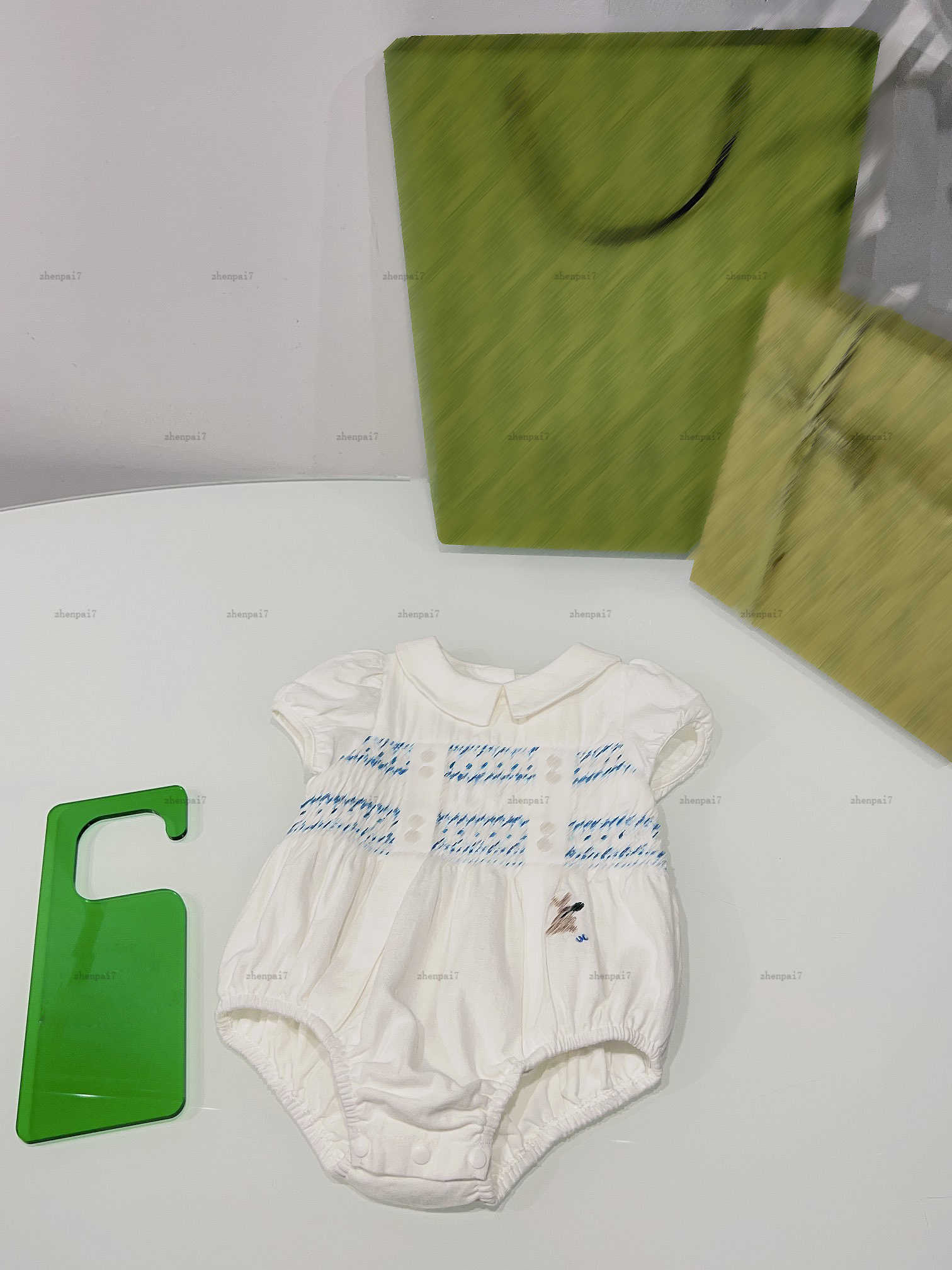 Top newborn jumpsuits Embroidered logo toddler clothing Size 66-90 CM designer baby Crawling suit summer infant bodysuit-image-1014637922