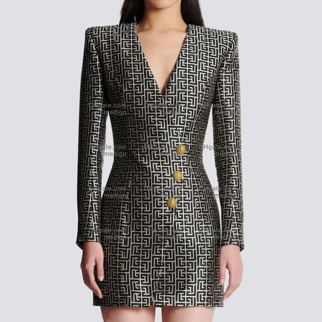 B062 Fashion Women's Cost Blazers Habille des costumes de haute qualité pour femmes manteau de créateur dames veste de vêtements 4 couleurs S-xl