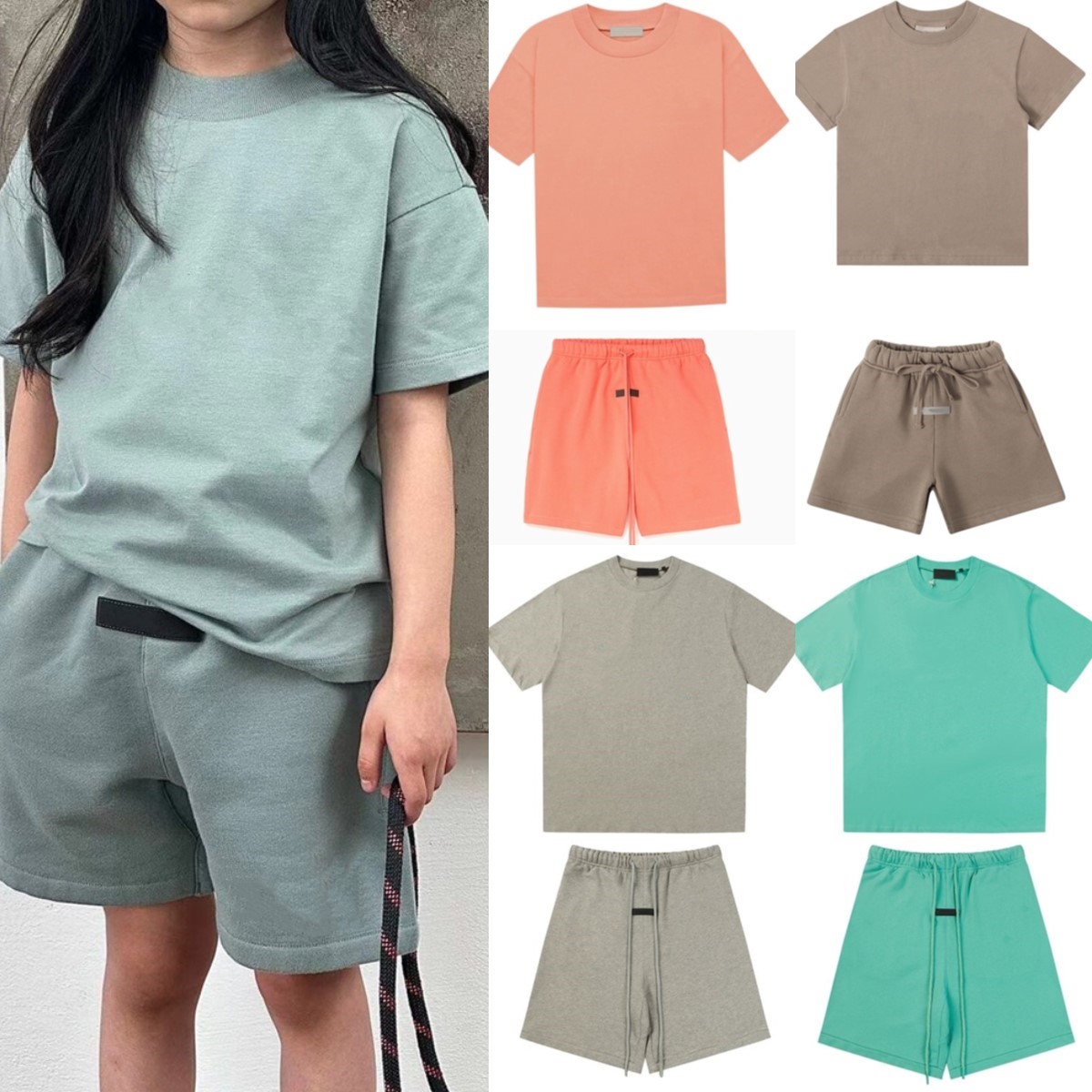 Designer Baby Kids Tshirts And Shorts Clothing Sets Boys Girls Clothes Summer Luxury Tracksuit Children youth Short Sleeve Shirt-image-892035547