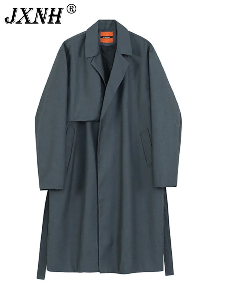 Spring And Autumn Versatile Windbreaker Womens Medium To Long Casual Jacket Fashionable Knee Length Loose British Coat 240822