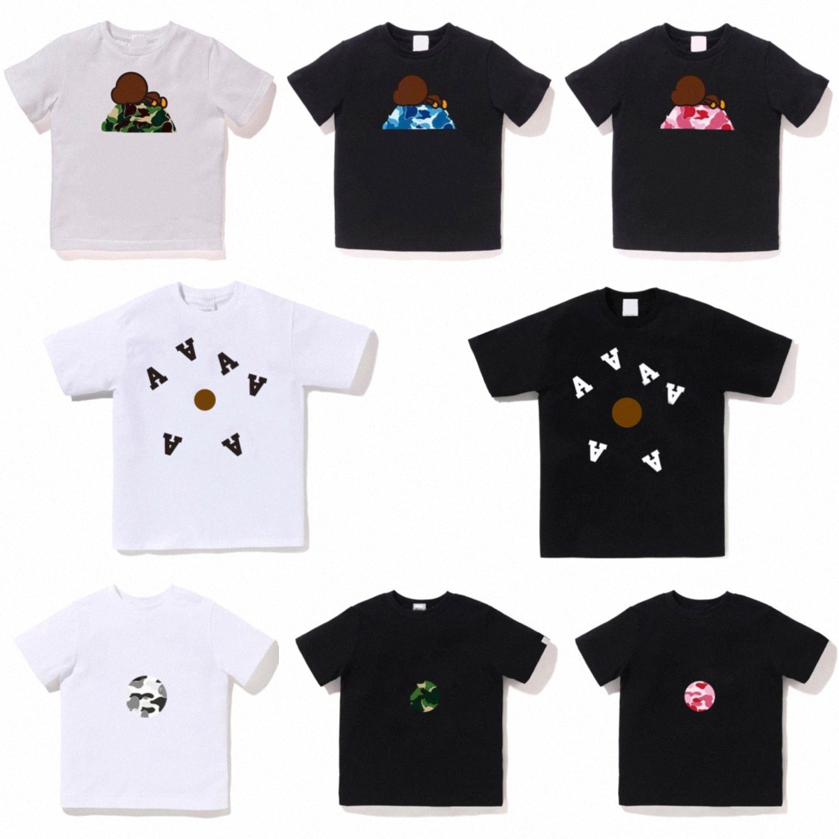 kids T-shirts designer clothes baby tops boys toddler girls fashion hip hop street Tops casual summer kid infants t shirts youth childrens toddle-image-1014142698