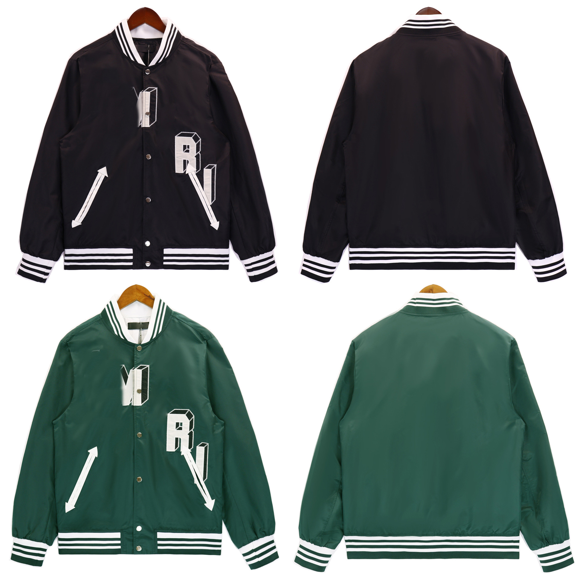 autumn winter jackets for men saint fashionable embroidered baseball jacket casual mens womens loose jacket women am coat mens clothing CRD2408231F1