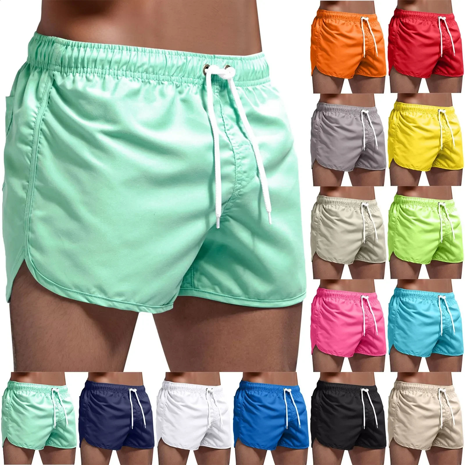 2024 Summer Trousers Surfing Splicing Spring and Swimming Beach Shorts Mens Board Men Bathing Suit Short 240823