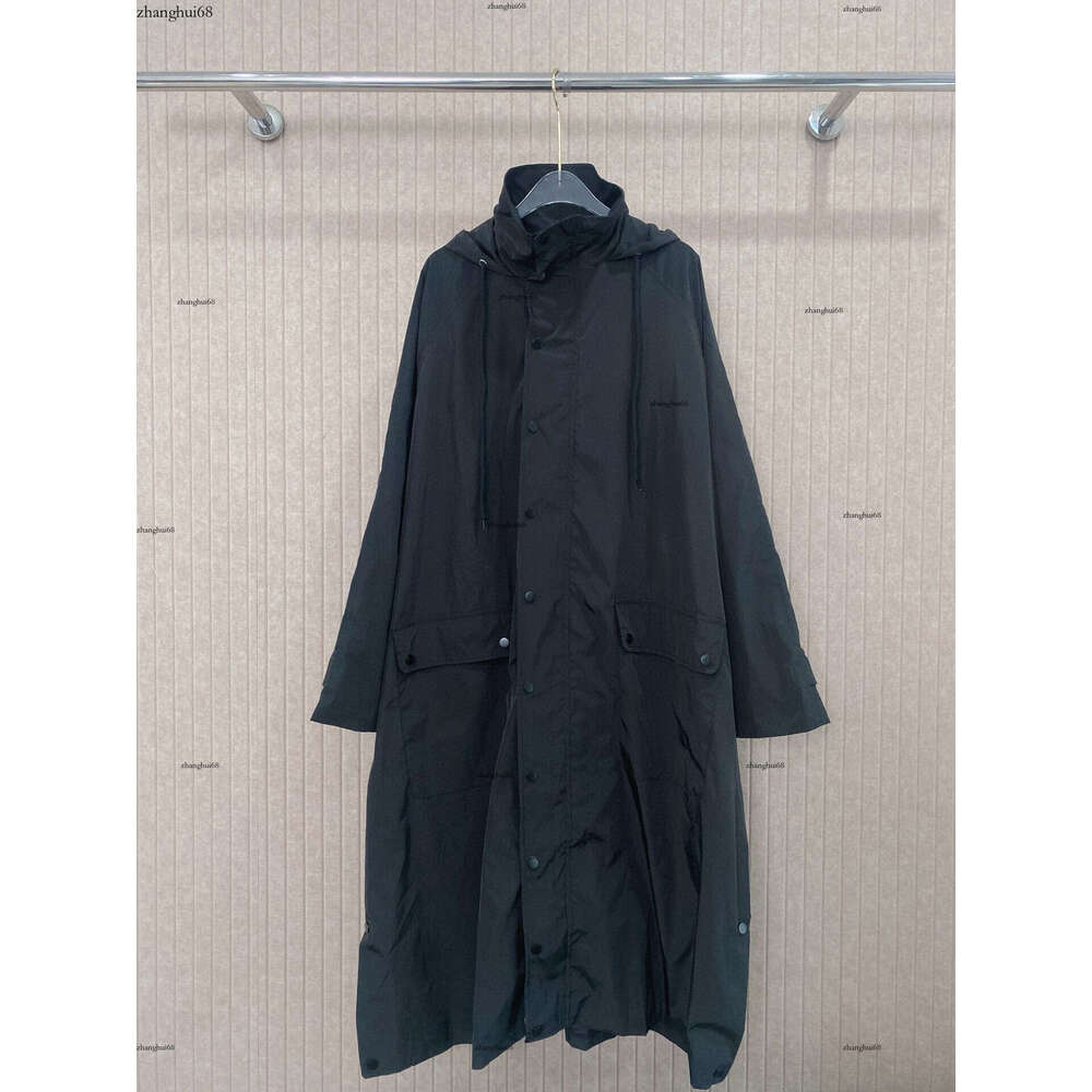24ss designer jacket women Brand womens clothing autumn coat fashion Letter print logo ladies long sleeved Hooded mid length windbreaker AUG 16