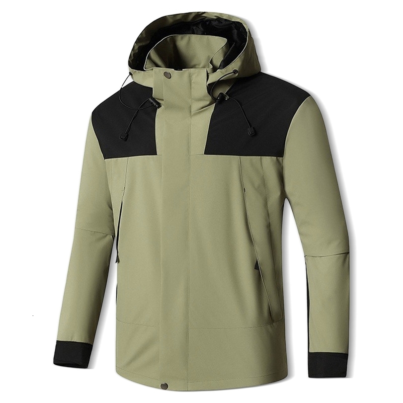 Mens Windbreak Bomber Jacket Outdoor Color Block Turtleneck Waterproof Jackets Male Sport Windbreaker Winter Fall Coats For Men y240822