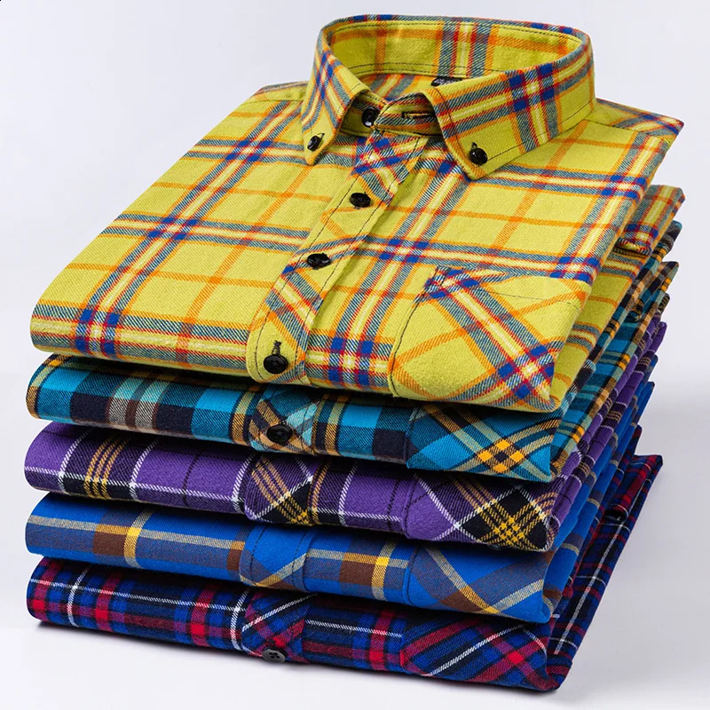 Cotton Sanding Mens Shirt Comfortable and Fashionable Large Business Mens Wear Middle aged and Elderly Top 240822