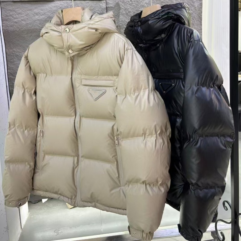 Veste homme haute qualité hiver doudoune tendance créateur manteau brillant parka épaisse chaude à capuche coupe-vent