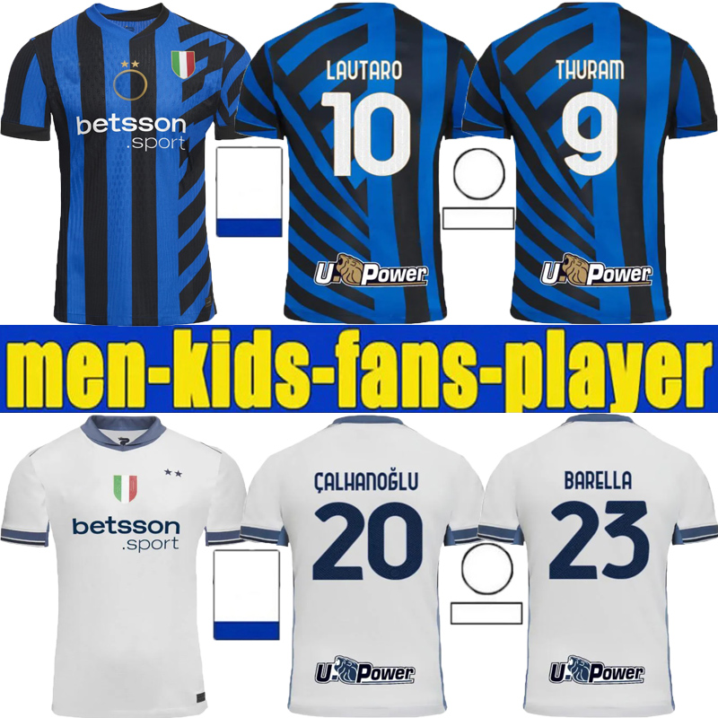 new Lautaro Martinez Soccer Jersey Inters 23 24 Kids Milans Football Shirt Uniforms Nicolo Barella Bastoni Marcus Thuram Klaassen Calhanoglu Unif-image-851469695