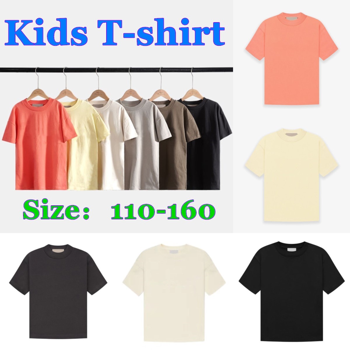designers Baby t-shirts kids boys girls clothes toddler Cotton tops kid Simple short sleeve t-shirt children white black tees-image-931671821