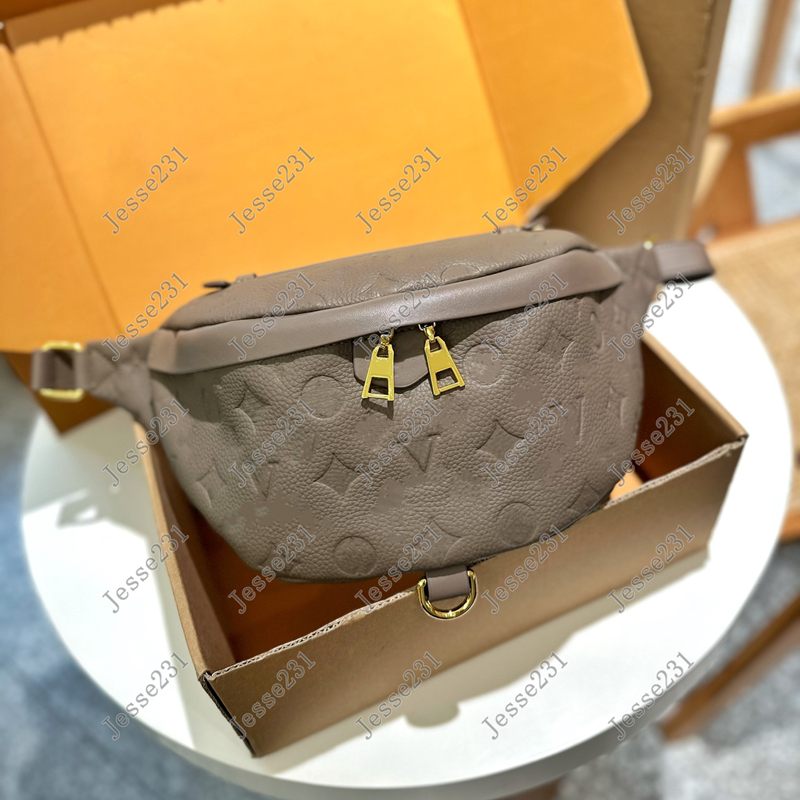 7A Bumbag sac de créateur hommes femmes véritables sacs de taille en cuir souple gaufrage fleurs sac sacs à main sac à bandoulière Fanny Pack sac