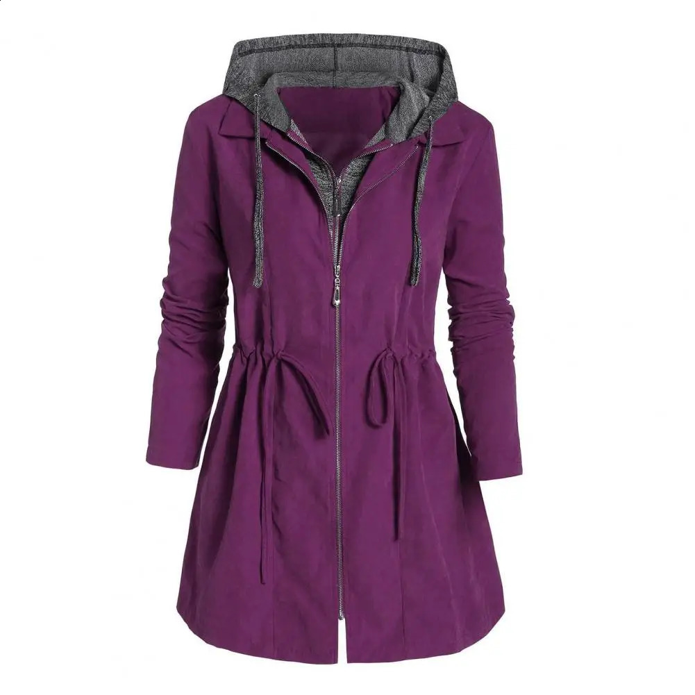 Autumn Winter Womens Cotton Jacket Apron Casual Ultra Thin Coat Embroidery Hooded Parkas Wadded Warm Overcoat 240824