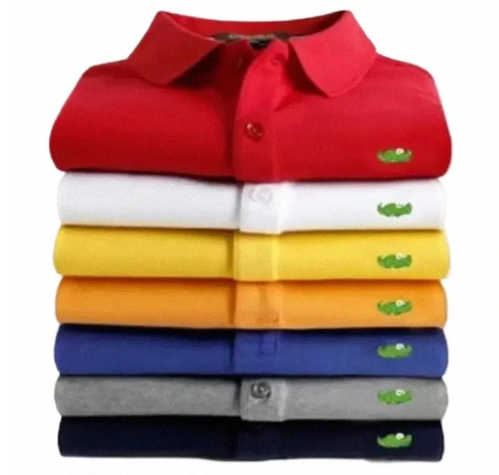 High Quality Brand new Mens Top Crocodile Embroidery Polo Shirt Short-Sleeve Solid Polo shirt Men Polo Homme Slim Men Clothing Camisas Shirt S-6X-image-890401899