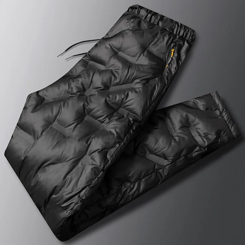 Autumn and Winter Fashion Solid Color Thick Warm Sports Cotton Pants Mens Casual Loose Waterproof Large Size Pants 8XL 240824