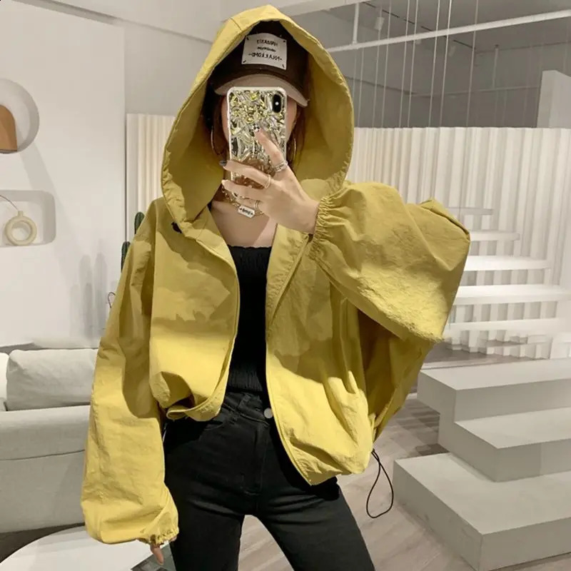 Femmes de style coréen Elegant Zipper Sun Protection Veste Vestes d'été printemps